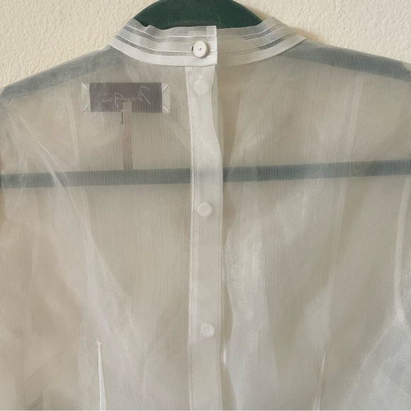 NWT MaxAzria Organza Puff Sleeves Top Size S - Picture 6 of 10